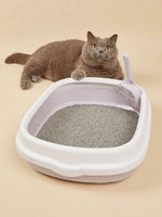 Load image into Gallery viewer, Litieră Și Lopată Roz Groasă, Cutie De Gunoi Portabilă Anti-Stropire Și Lopată Pentru Pisici, Câini Pentru Curățare