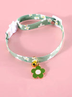 Load image into Gallery viewer, Zgarda Pentru Animale De Companie Cu Farmec Cu Clopoței Cu Imprimeu Floral