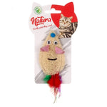 Load image into Gallery viewer, Jucărie pentru pisici – Natura Natural Feathered Sponge Mouse Cat Toy PTC-051 (15 cm)