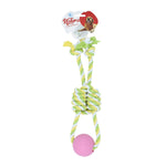 Load image into Gallery viewer, Jucărie pentru câine – Natura Two Arms Rope Dog Toy With Plastic Ball PTH-036 (34 cm)