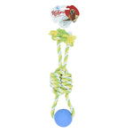 Load image into Gallery viewer, Jucărie pentru câine – Natura Two Arms Rope Dog Toy With Plastic Ball PTH-036 (34 cm)