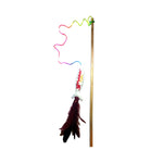 Load image into Gallery viewer, Jucărie pentru pisici – Natura Matatabi Feather Stick Pisică Jucărie (50 cm)
