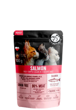 Load image into Gallery viewer, Pet Republic Hrana Umeda Pentru Pisici cu Bucati de Somon 100g