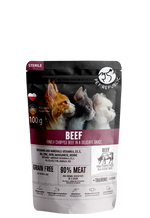 Load image into Gallery viewer, Pet Republic Hrana Umeda Pentru Pisici Sterile cu Bucati de Vită 100g