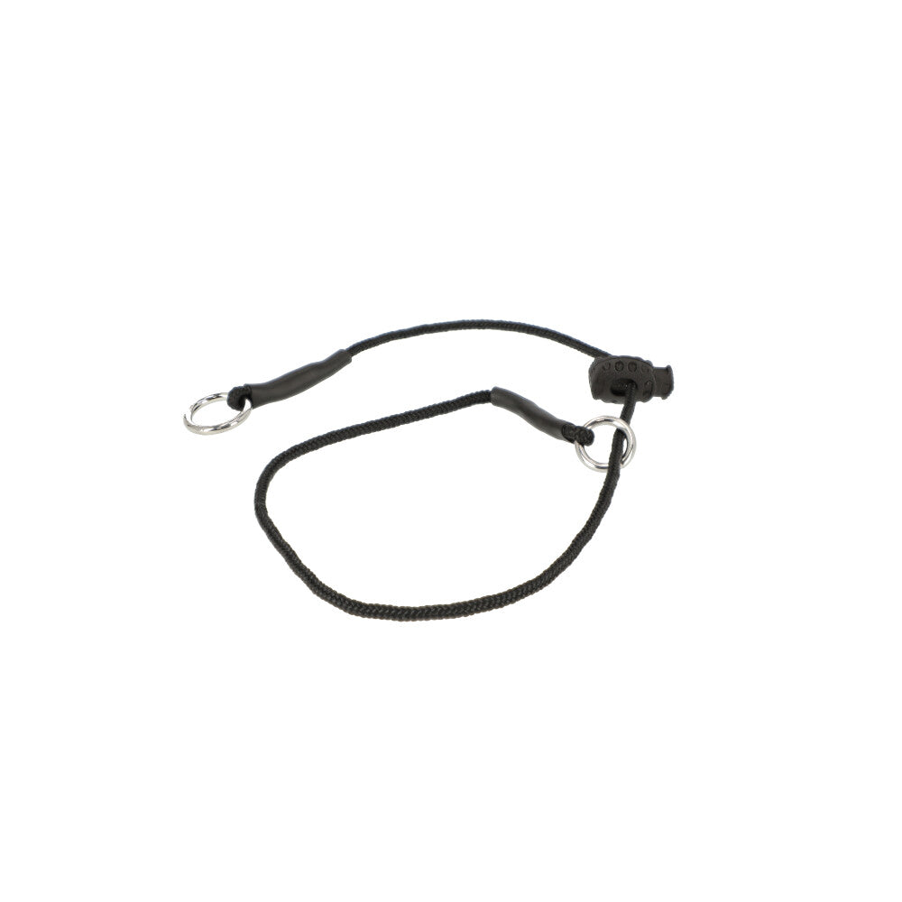 Dingo Gear – Zgardă de dresaj tip strangulare cu cordon din polipropilenă | S–XXXL | Ø 3 mm, culoare neagră