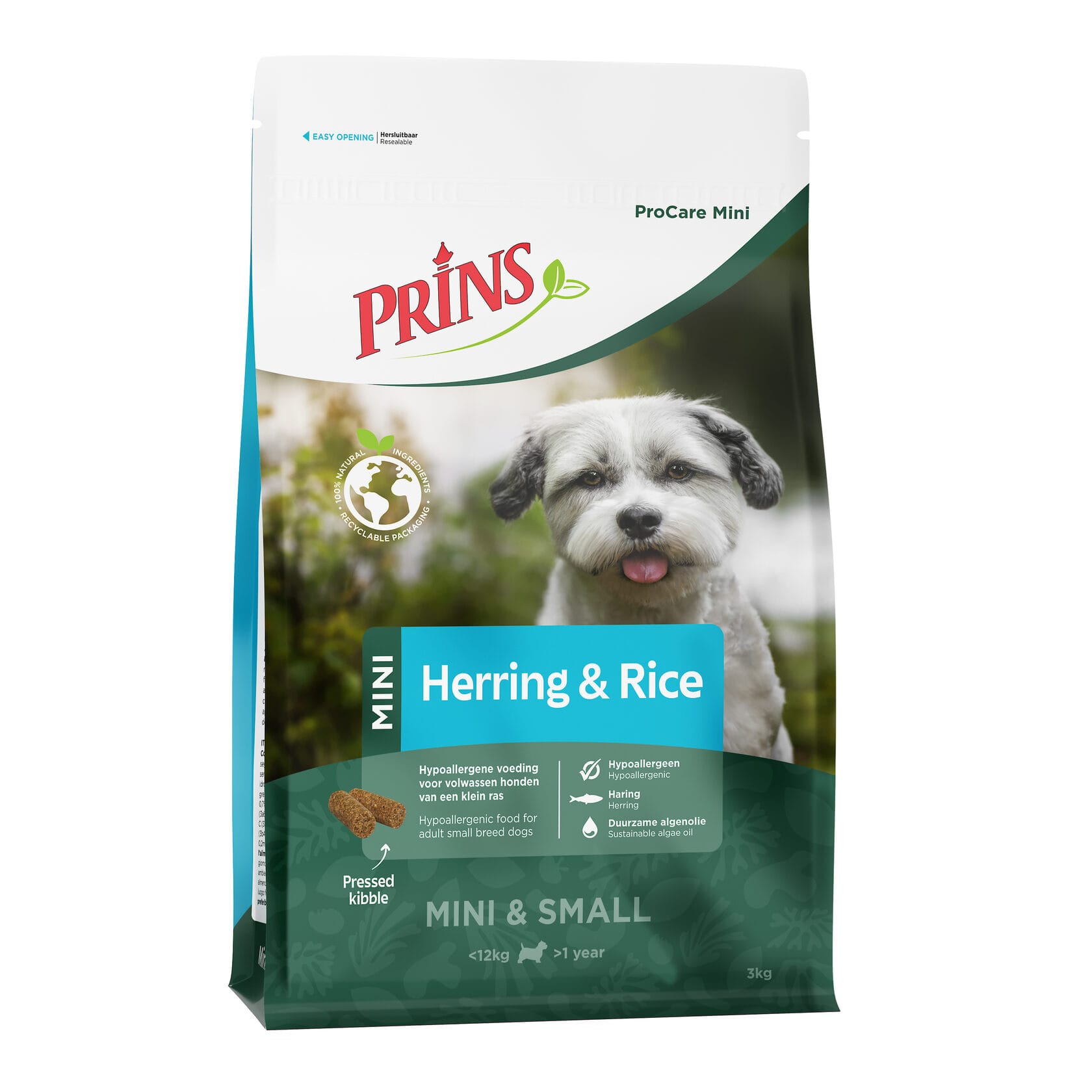 Prins ProCare Mini Herring & Rice Hypoallergenic – Hrană hipoalergenică – Hering și orez