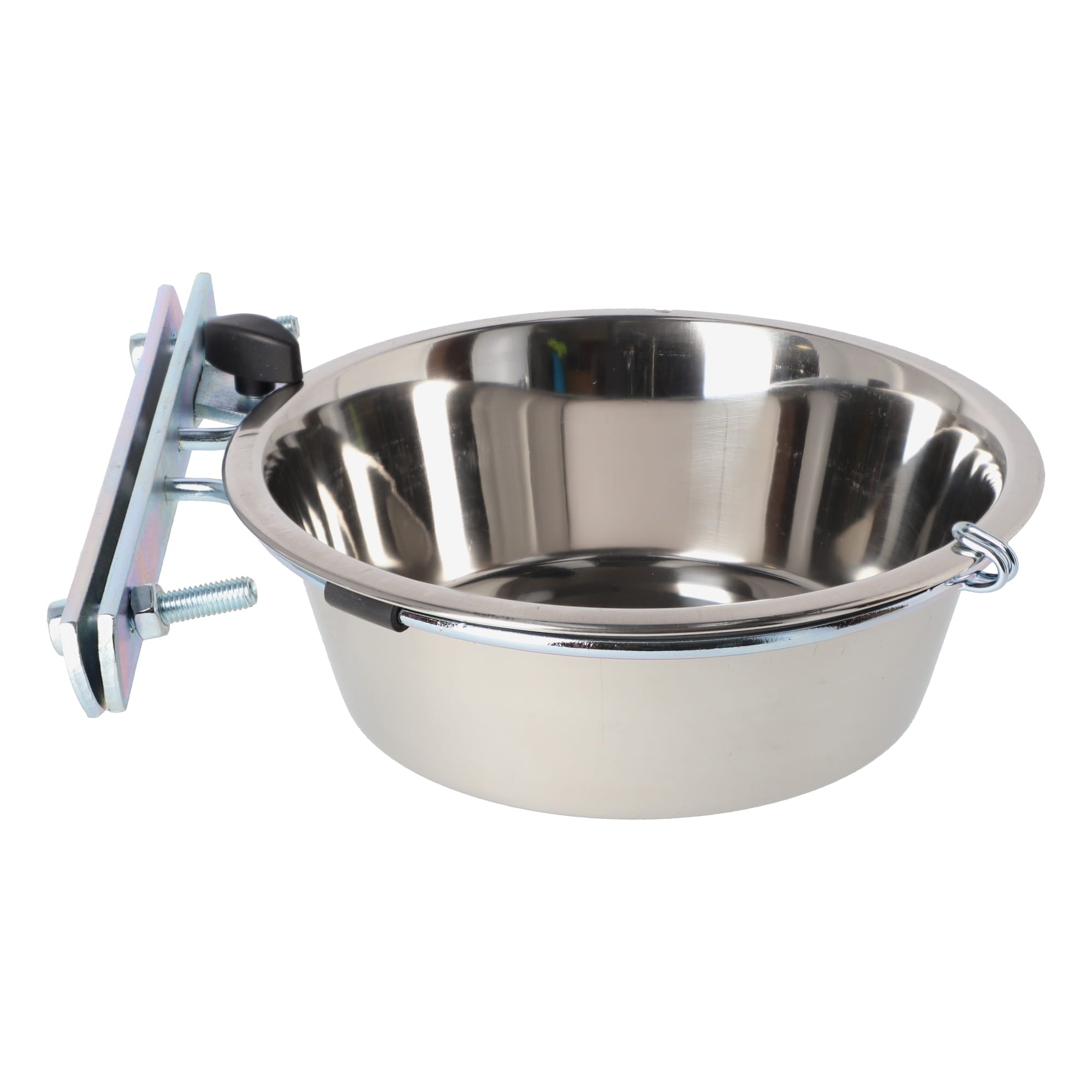 Bol metalic înșurubat pe tavă