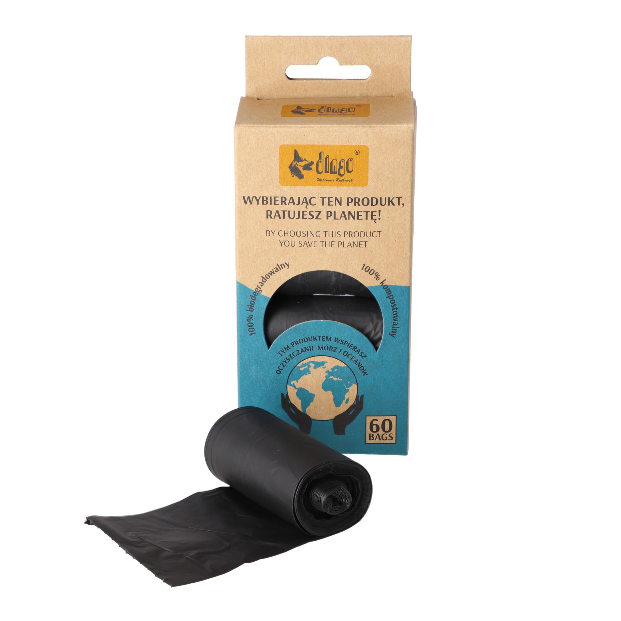 Pungi compostabile în cutie 4 × 15 bucăți