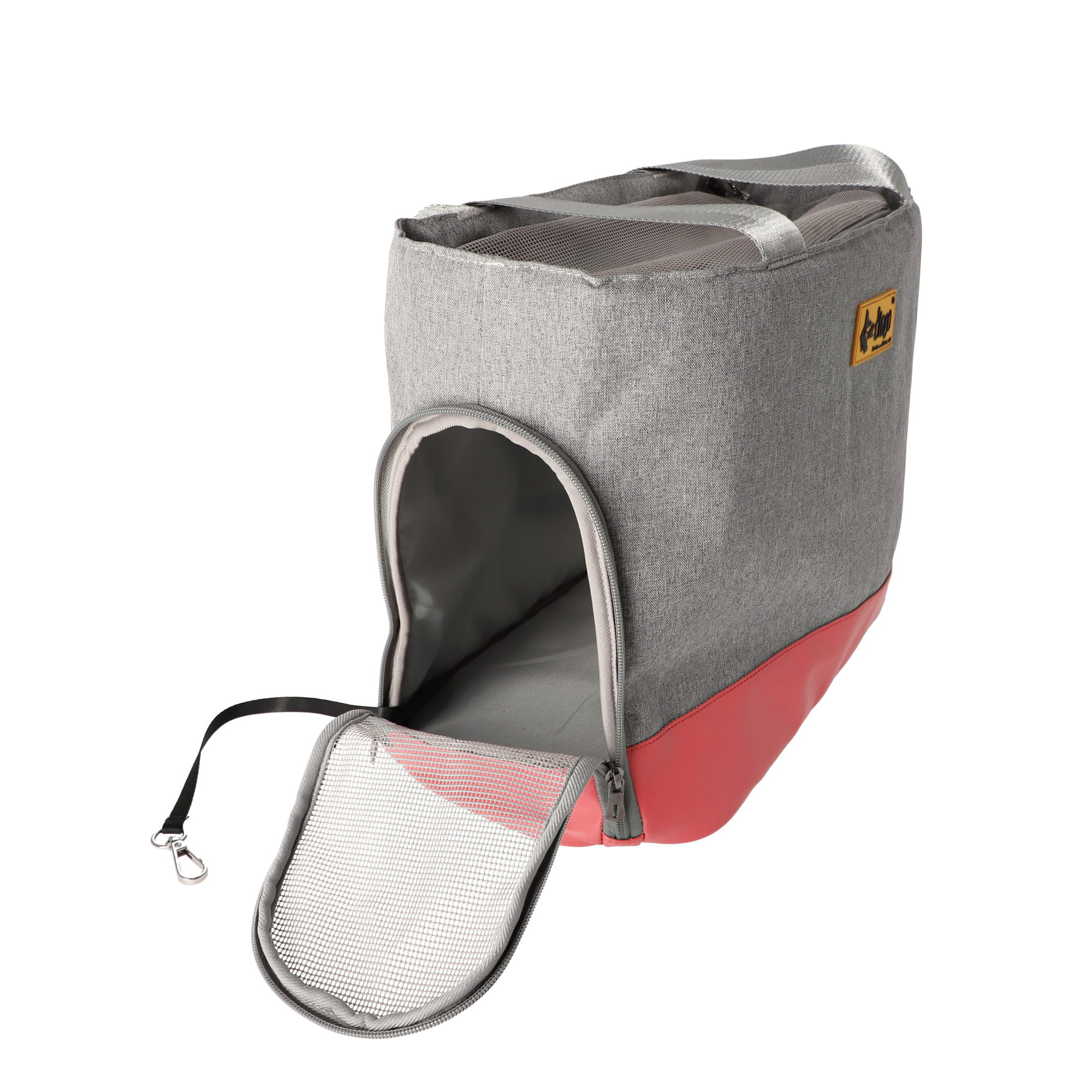 Geantă de transport pentru animale roz-gri 41 × 20 × 30 cm