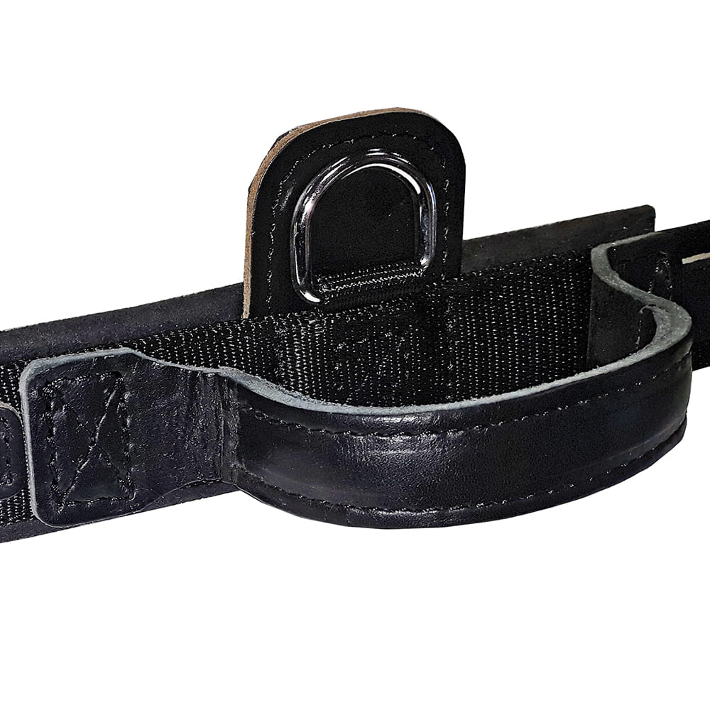 Dingo Gear – Zgardă din bandă cu mâner DRAGO, culoare neagră