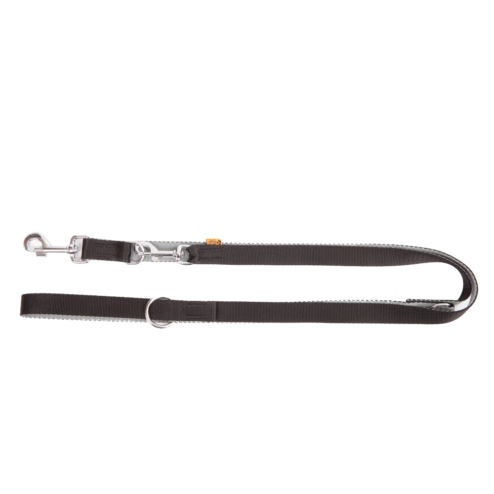 Lesă extensibilă din bandă Twilight Silver