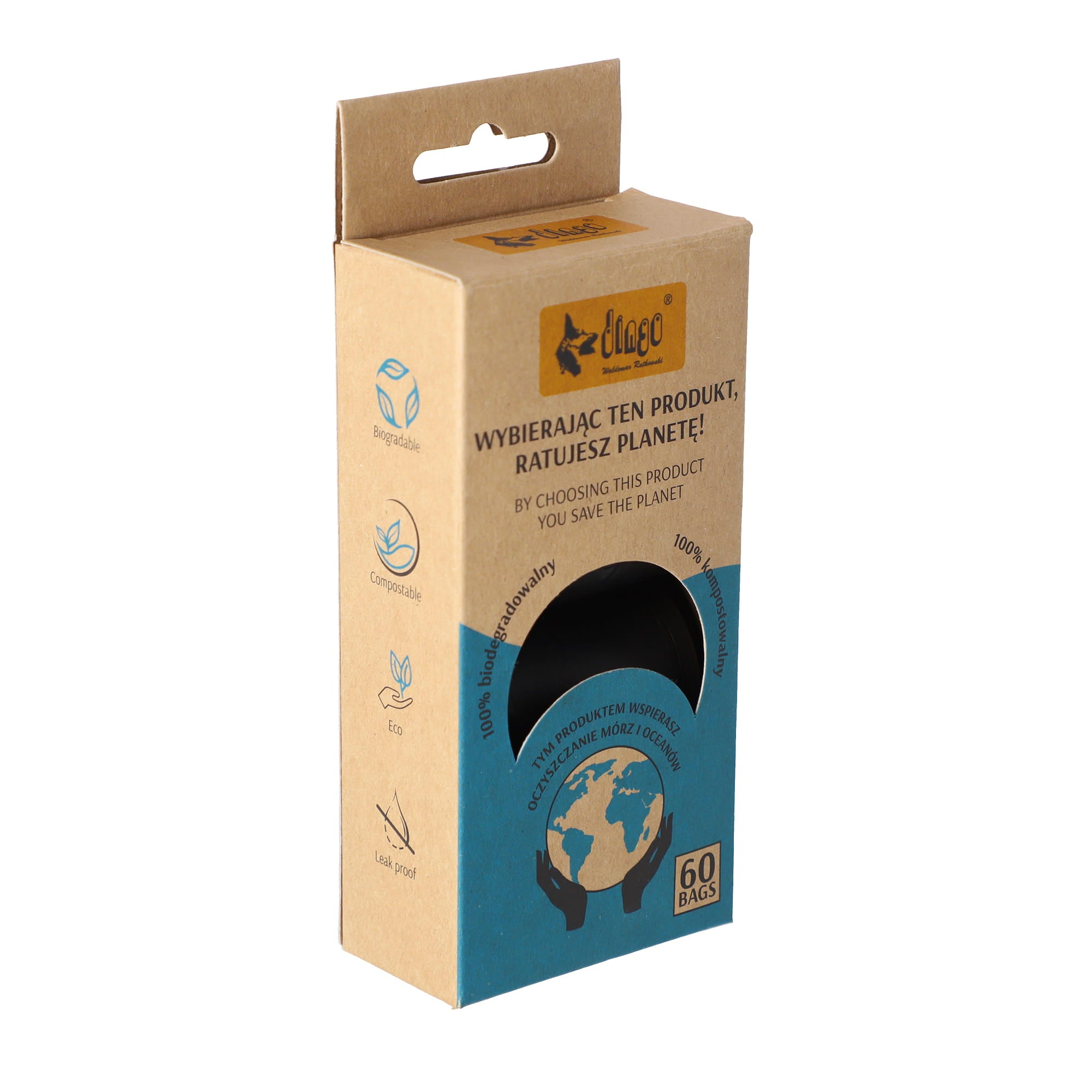 Pungi compostabile în cutie 4 × 15 bucăți