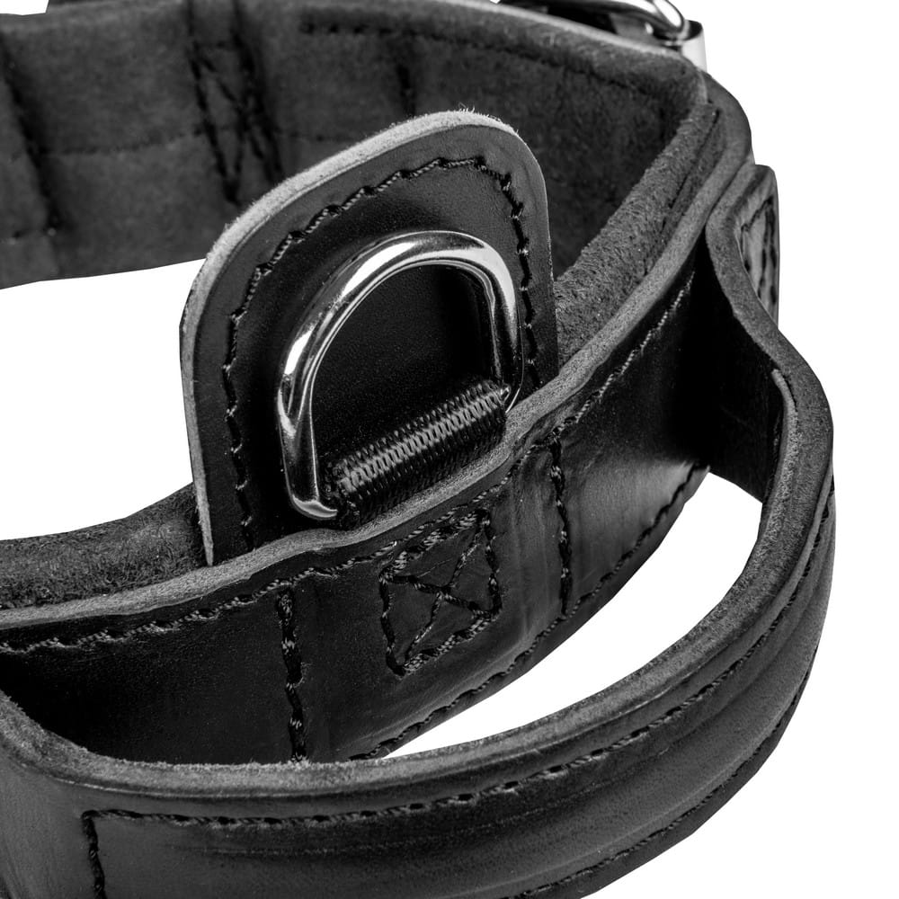 Dingo Gear – Zgardă DRAGO – zgardă K9 din piele cu mâner pentru dresaj profesional