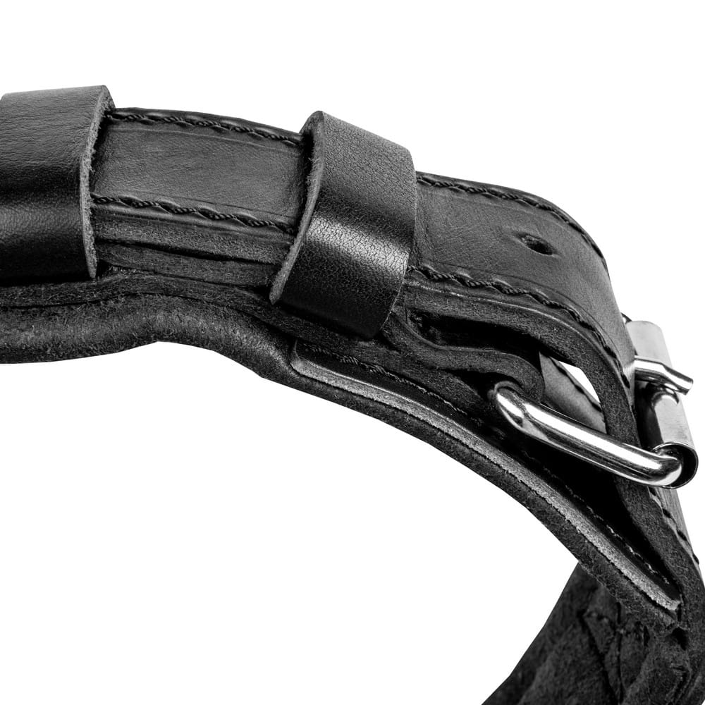 Dingo Gear – Zgardă DRAGO – zgardă K9 din piele cu mâner pentru dresaj profesional