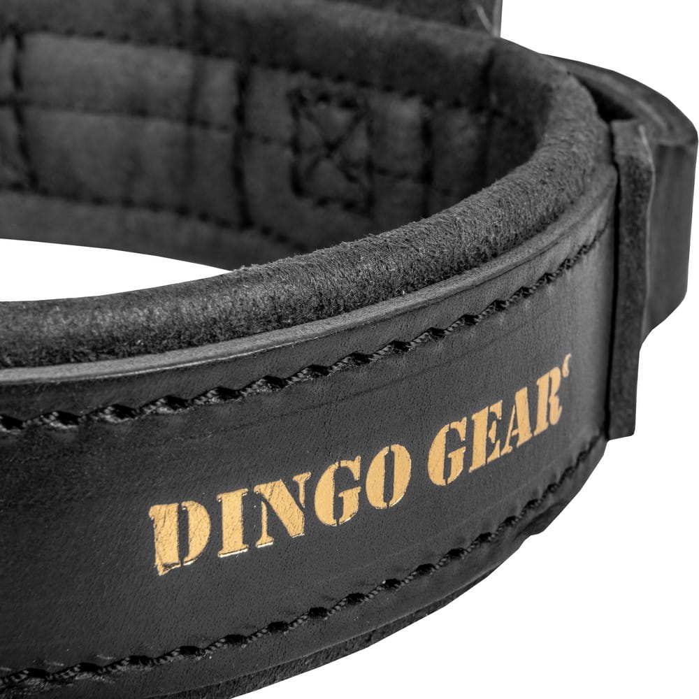 Dingo Gear – Zgardă DRAGO – zgardă K9 din piele cu mâner pentru dresaj profesional