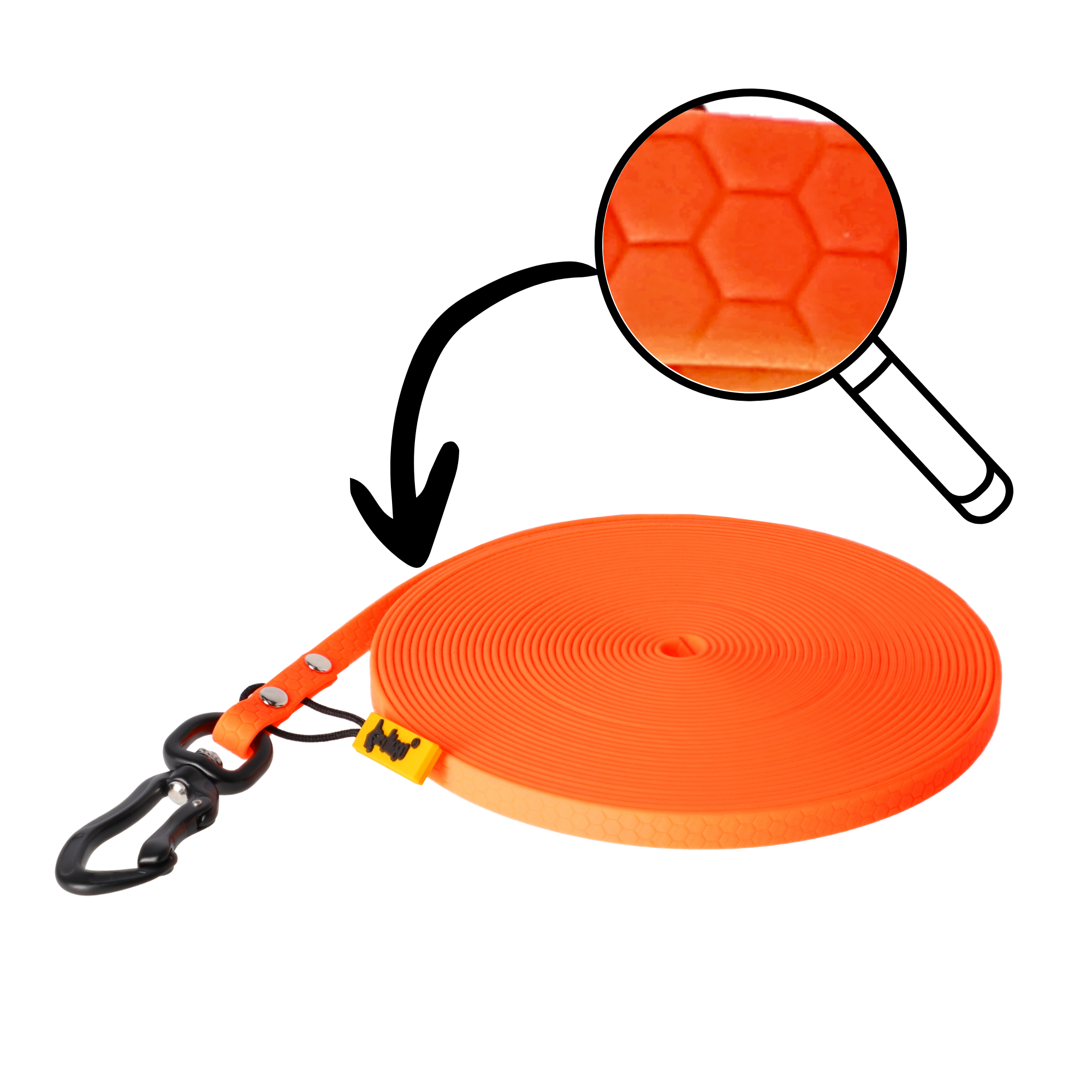 Lesă de antrenament Flex Honey fără mâner