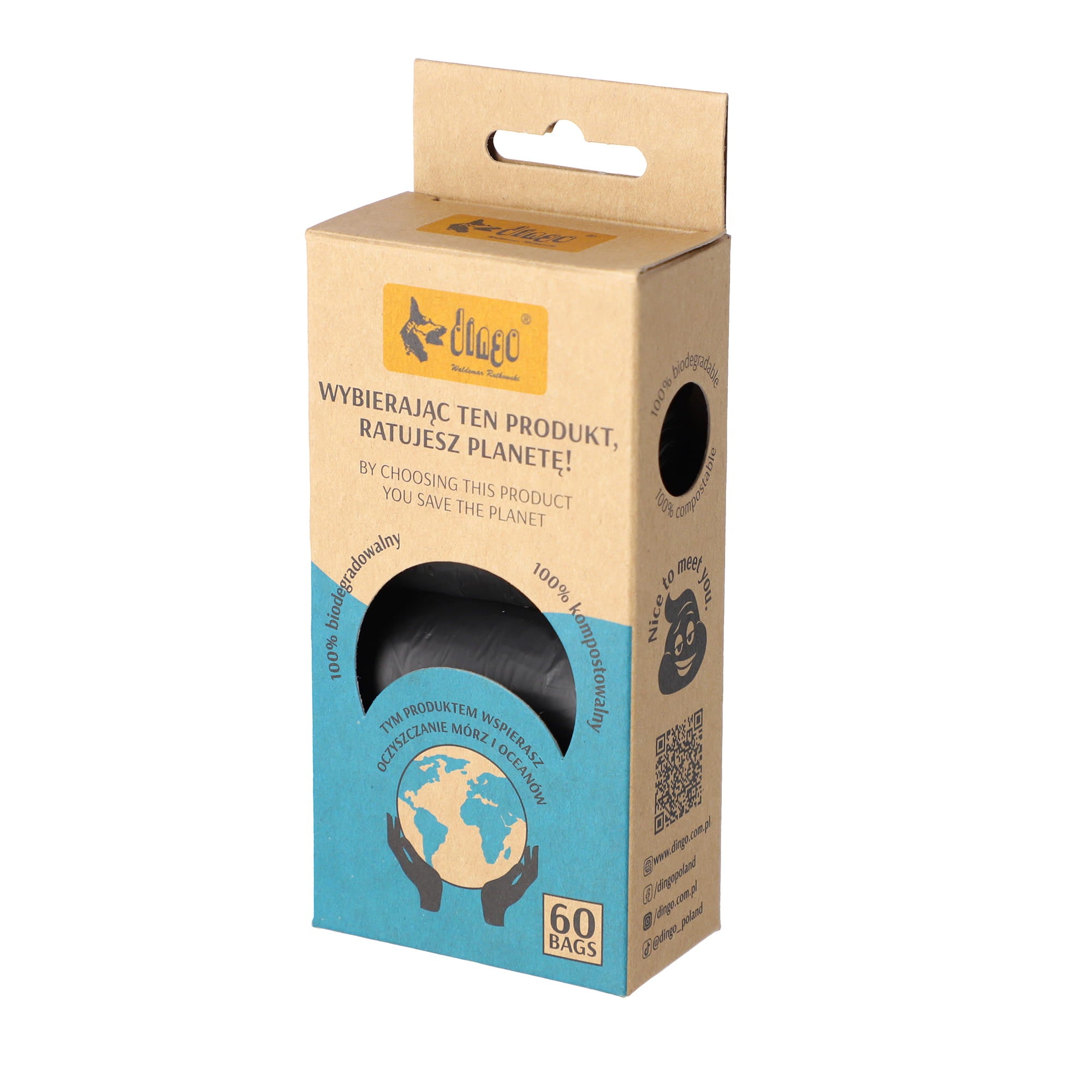 Pungi compostabile în cutie 4 × 15 bucăți