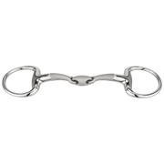 Bridon SATINOX eggbutt 12 mm, cu două articulații - oțel inoxidabil