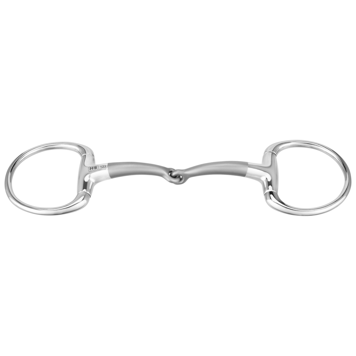 Zăbală SATINOX eggbutt 14 mm, cu o articulație - oțel inoxidabil