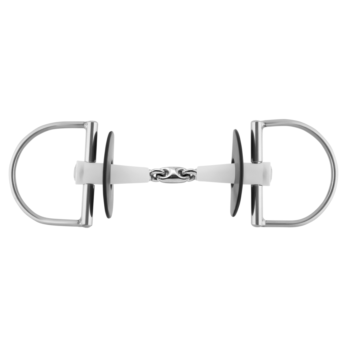 Trensă NATHE cu inele D 18 mm, cu două articulații