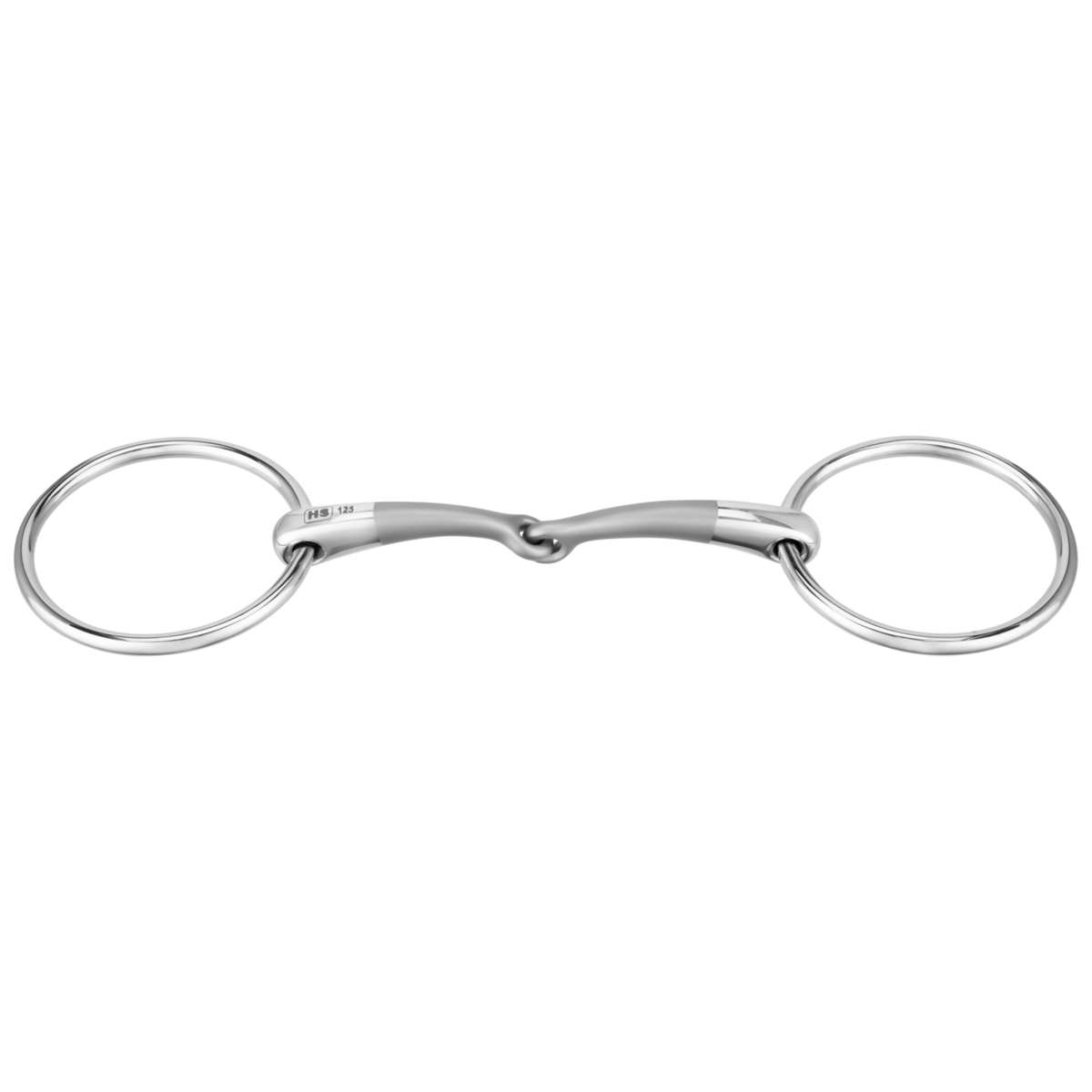 Trensă SATINOX cu inele mobile 12 mm, cu o articulație - oțel inoxidabil