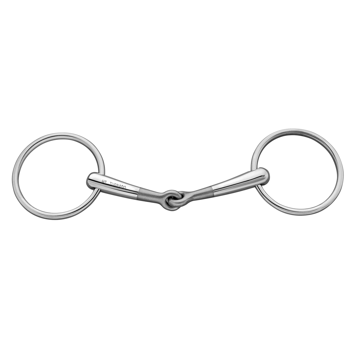 Trensă TURNADO cu inele mobile 14 mm - oțel inoxidabil
