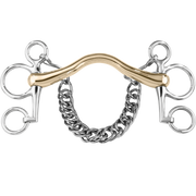 Pelham Comfort Mouth 16 mm cu muștiuc fix rigid (Mullen), cu arcadă - Sensogan