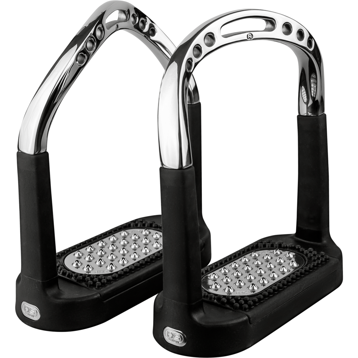 Scări de șa FLEXCITE Grip - oțel inoxidabil, mărime 120 mm