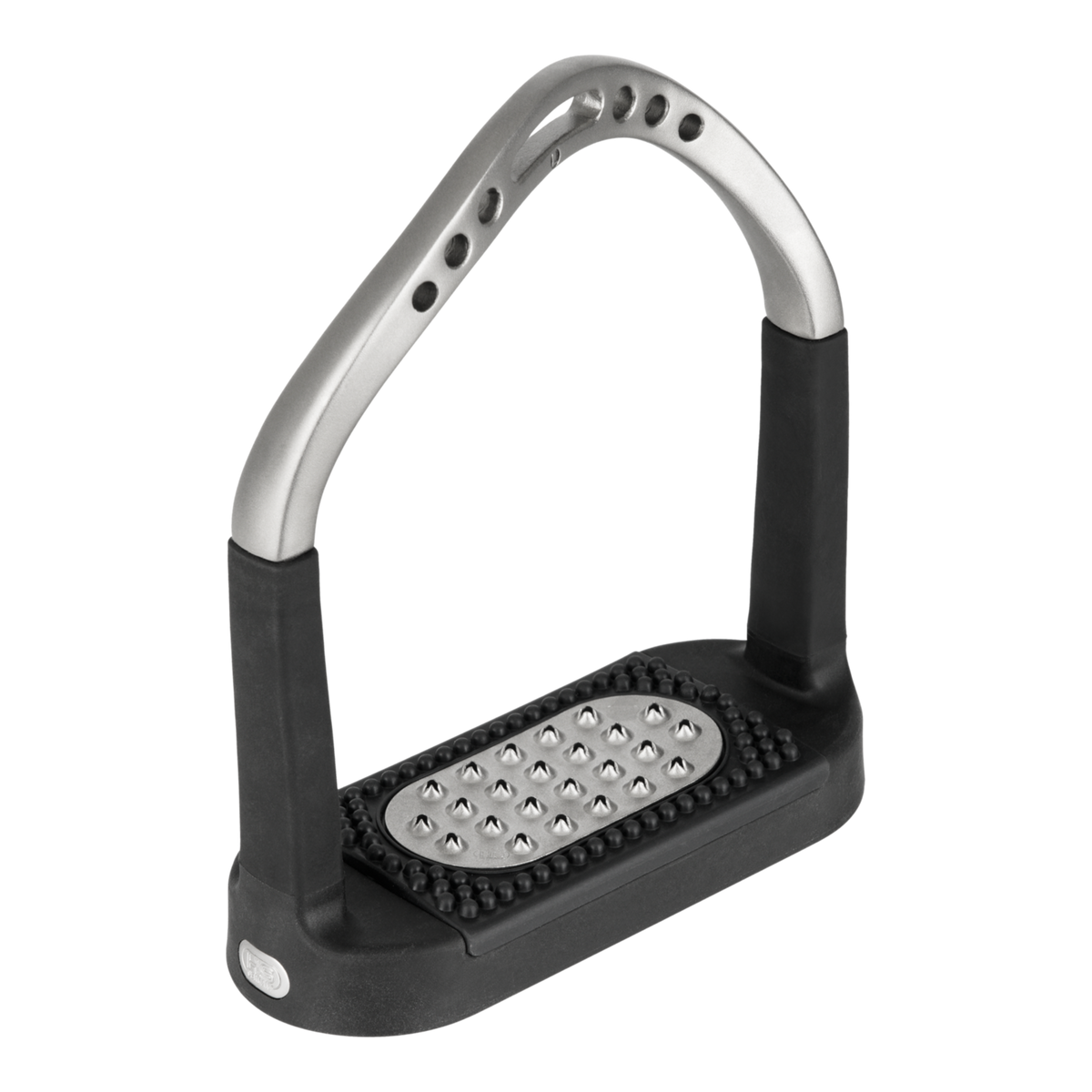 Scări de șa FLEXCITE Grip - oțel inoxidabil mat, mărime 120 mm