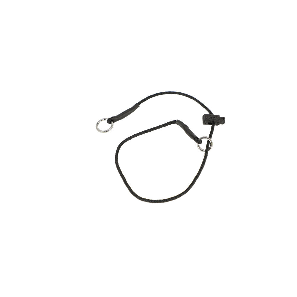 Dingo Gear – Zgardă de dresaj tip strangulare cu cordon din polipropilenă | S–XXXL | Ø 3 mm, culoare neagră