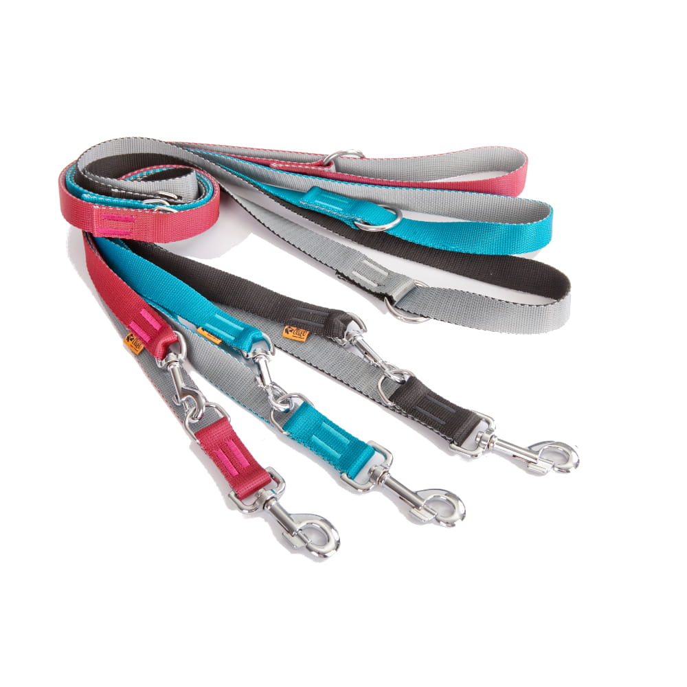 Lesă extensibilă din bandă Twilight Silver