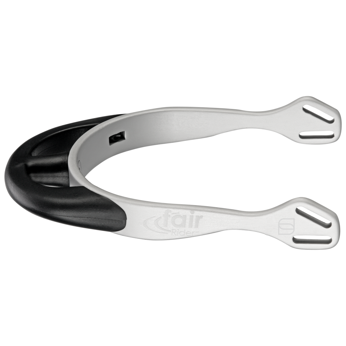 Pinteni fairRider - aluminiu, gât 25 mm negru, subțire, rotunjit