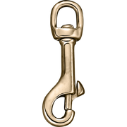 Carabină - alamă lustruită, lățime interioară 30 mm, lungime 116 mm