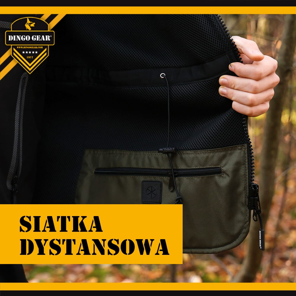 Dingo Gear – Vestă de antrenament canin pentru toate anotimpurile, cu glugă, culoare verde