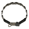 Zgardă NeckTech Fun cu ClicLock – oțel inoxidabil negru mat