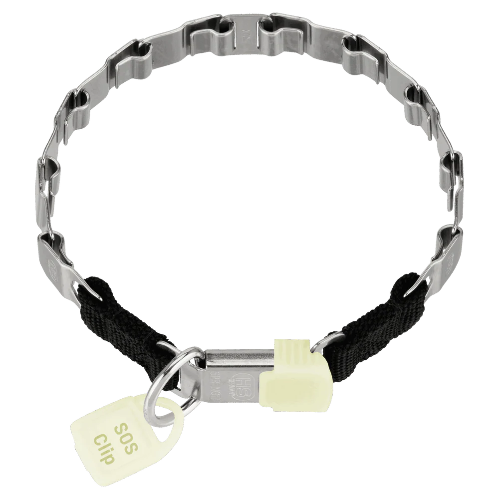 Zgardă NeckTech Fun cu ClickLock – oțel inoxidabil mat