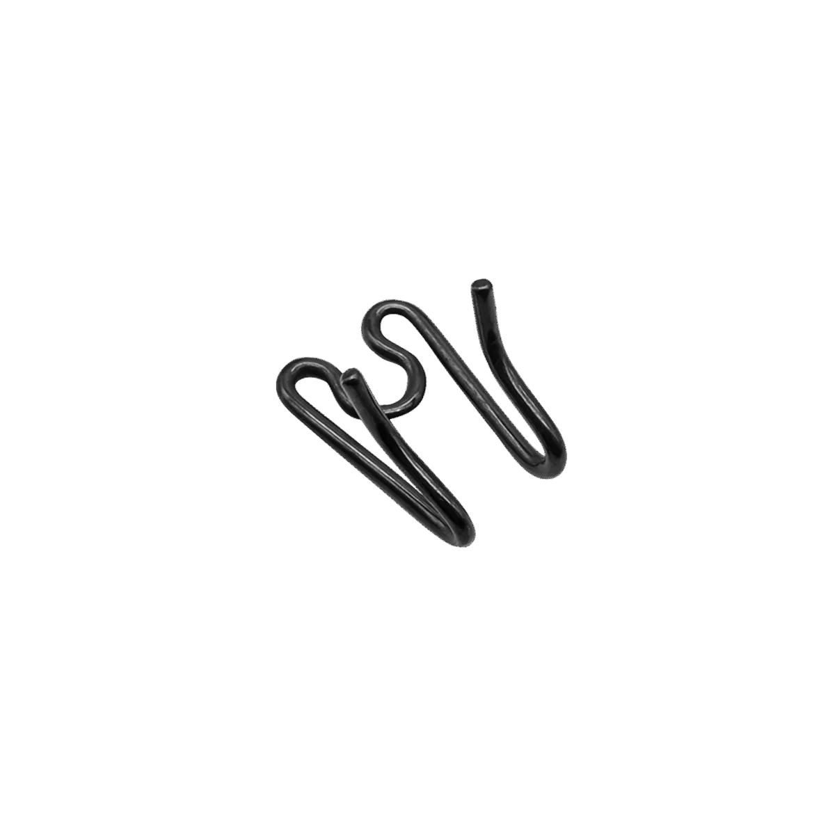 Herm Sprenger, zale centrale pentru prelungire zgardă Prong pentru câini, oțel inoxidabil negru, 3 cm, 2,25 mm