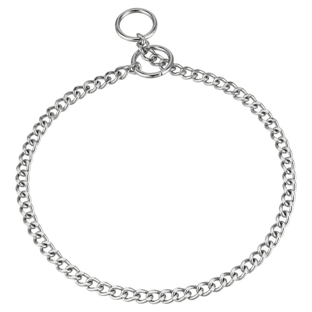 Zgardă de dresaj Sprenger cu zale plate lustruite din oțel cromat pentru câini, 2,0 mm