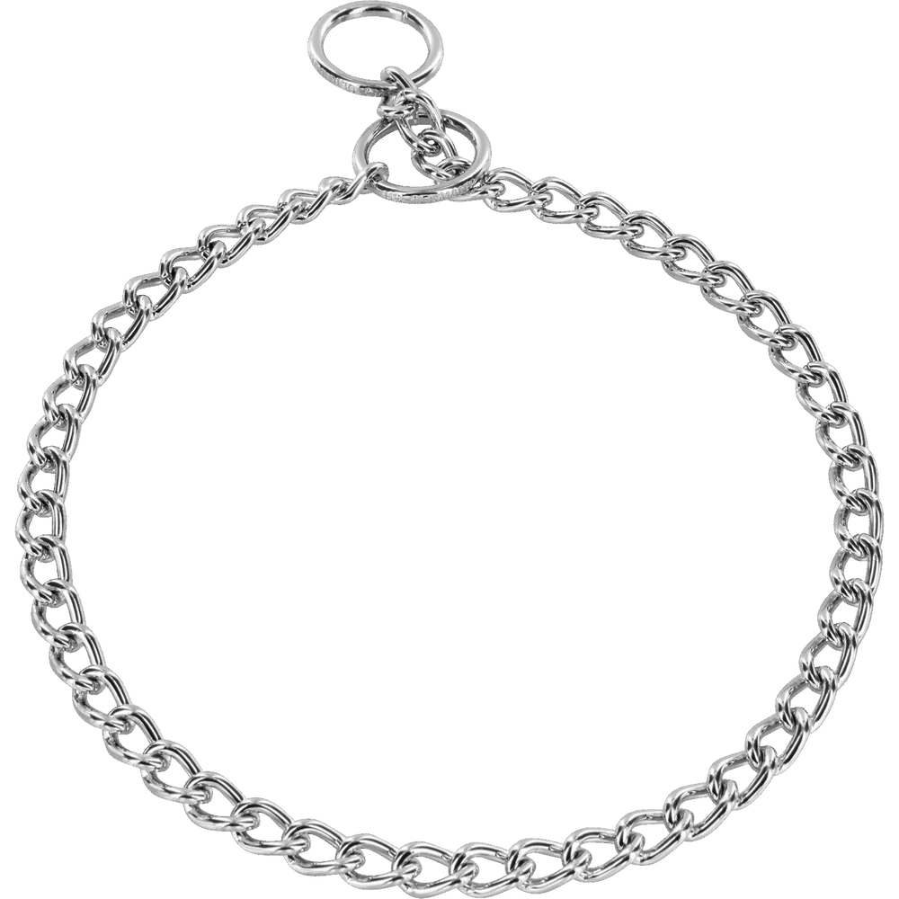 Zgardă de dresaj Sprenger cu zale rotunde din oțel cromat pentru câini, 2,5 mm