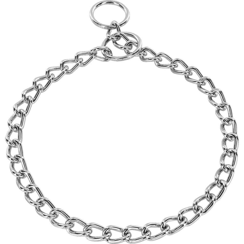 Zgardă de dresaj Sprenger cu zale rotunde din oțel cromat pentru câini, 3,0 mm