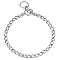 Zgardă cu verigi plate lustruite – oțel placat cu crom, 3,0 mm