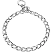 Zgardă de dresaj Sprenger cu zale rotunde din oțel cromat pentru câini, 4,0 mm