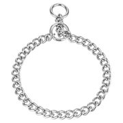 Zgardă de dresaj Sprenger cu zale rotunde înguste din oțel cromat pentru câini, 4,0 mm