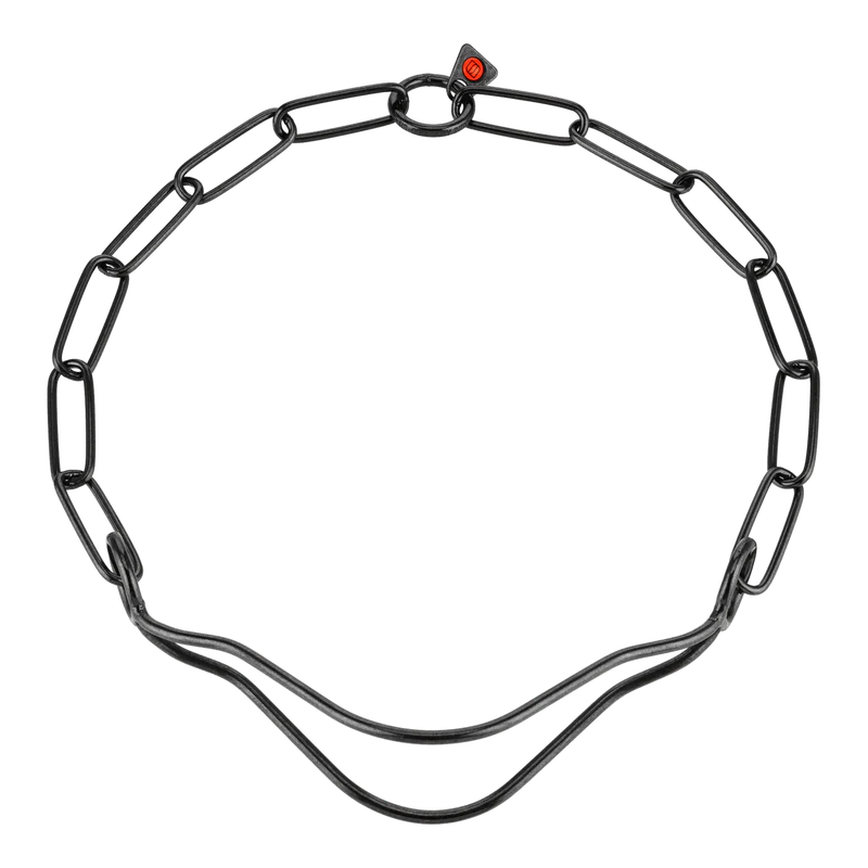 Zgardă de expoziție canină – Standard – Oțel inoxidabil negru