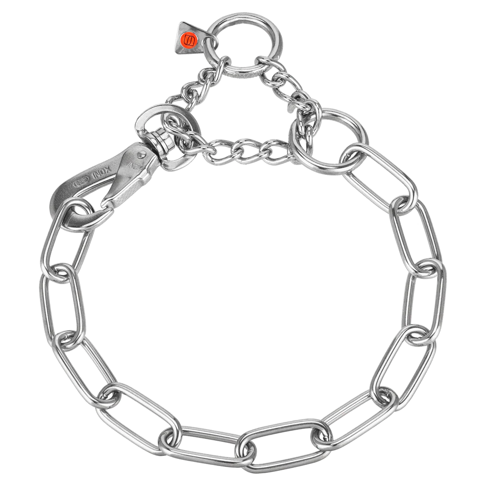 Zgardă reglabilă – cu cârlig SPRENGER, oțel inoxidabil, 4,0 mm