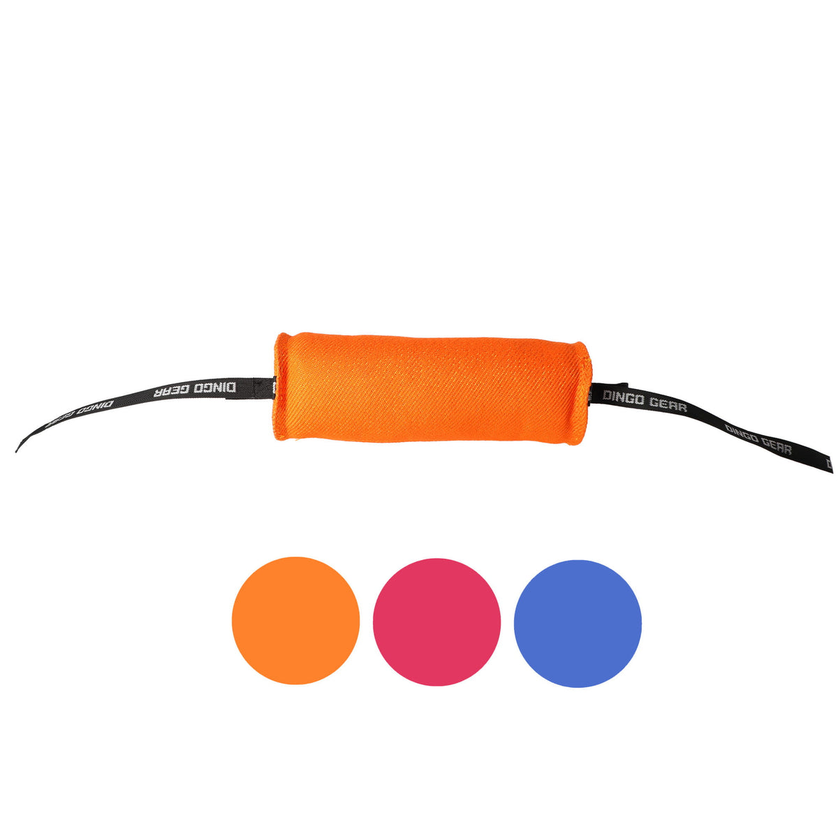 Dingo Gear – Jucărie de antrenament: rolă cu mânere din bandă textilă, 10 × 29 cm