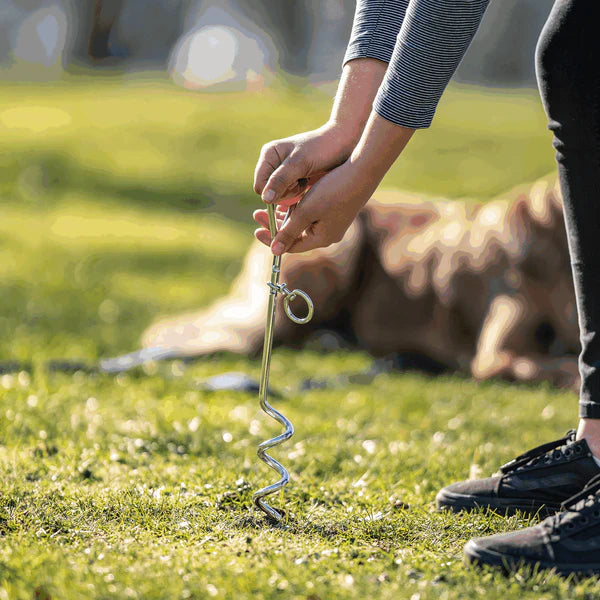 Țăruș spirală Sprenger din oțel cromat, 44 cm / 17"