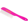 Pieptene pentru câini – 230 x 25 mm, dinți metalici de 30 mm – lemn, roz