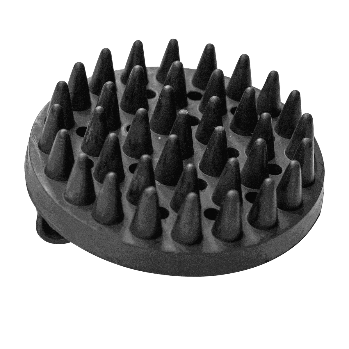 Pieptene curry, oval – cauciuc, negru, 150 x 100 mm