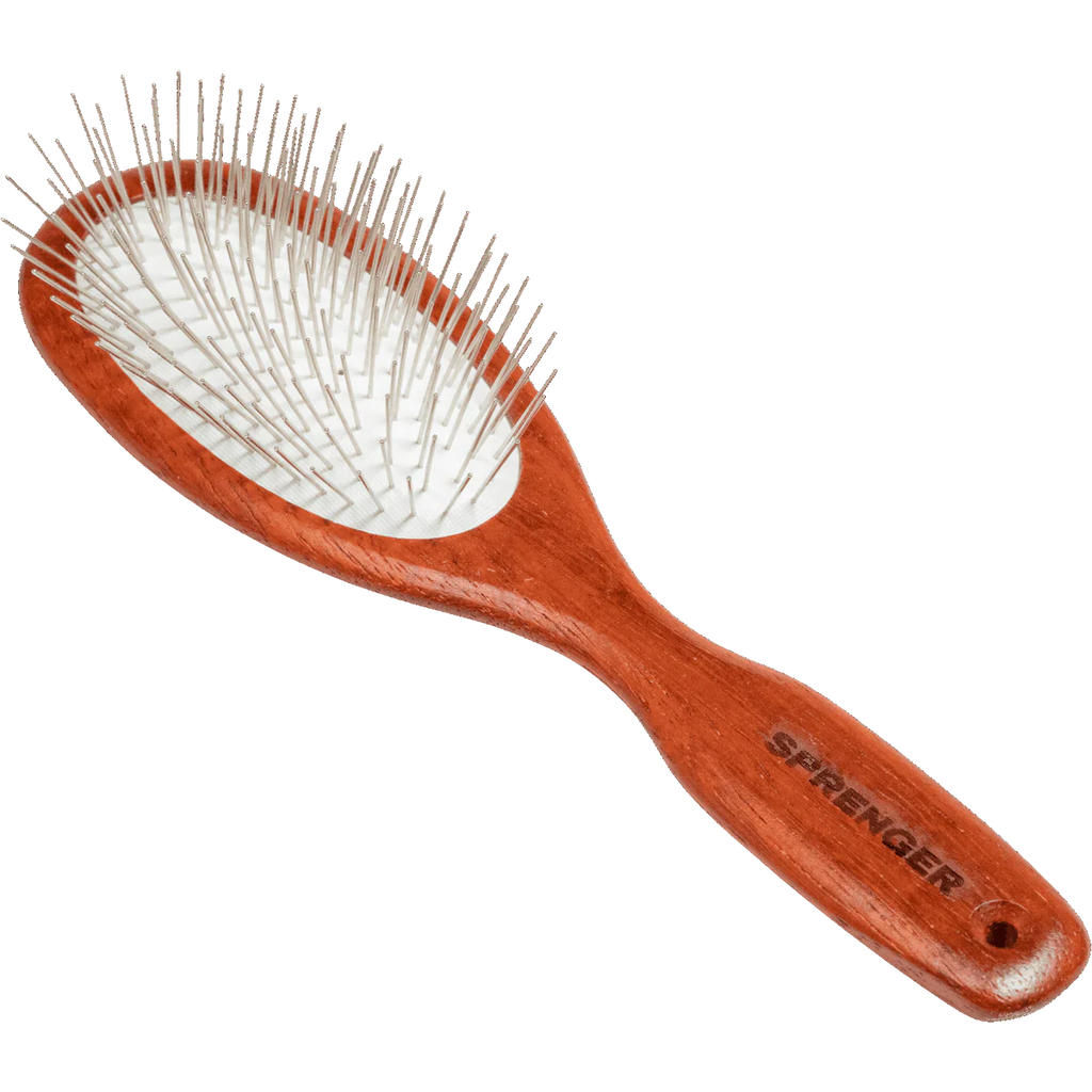 Perie pentru câini, cu peri lungi – fixați prin îndoire, dinți metalici de 27 mm